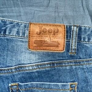 Vintage Jeep Jeans with zippered ankles, skinny leg, medium wash - flawless